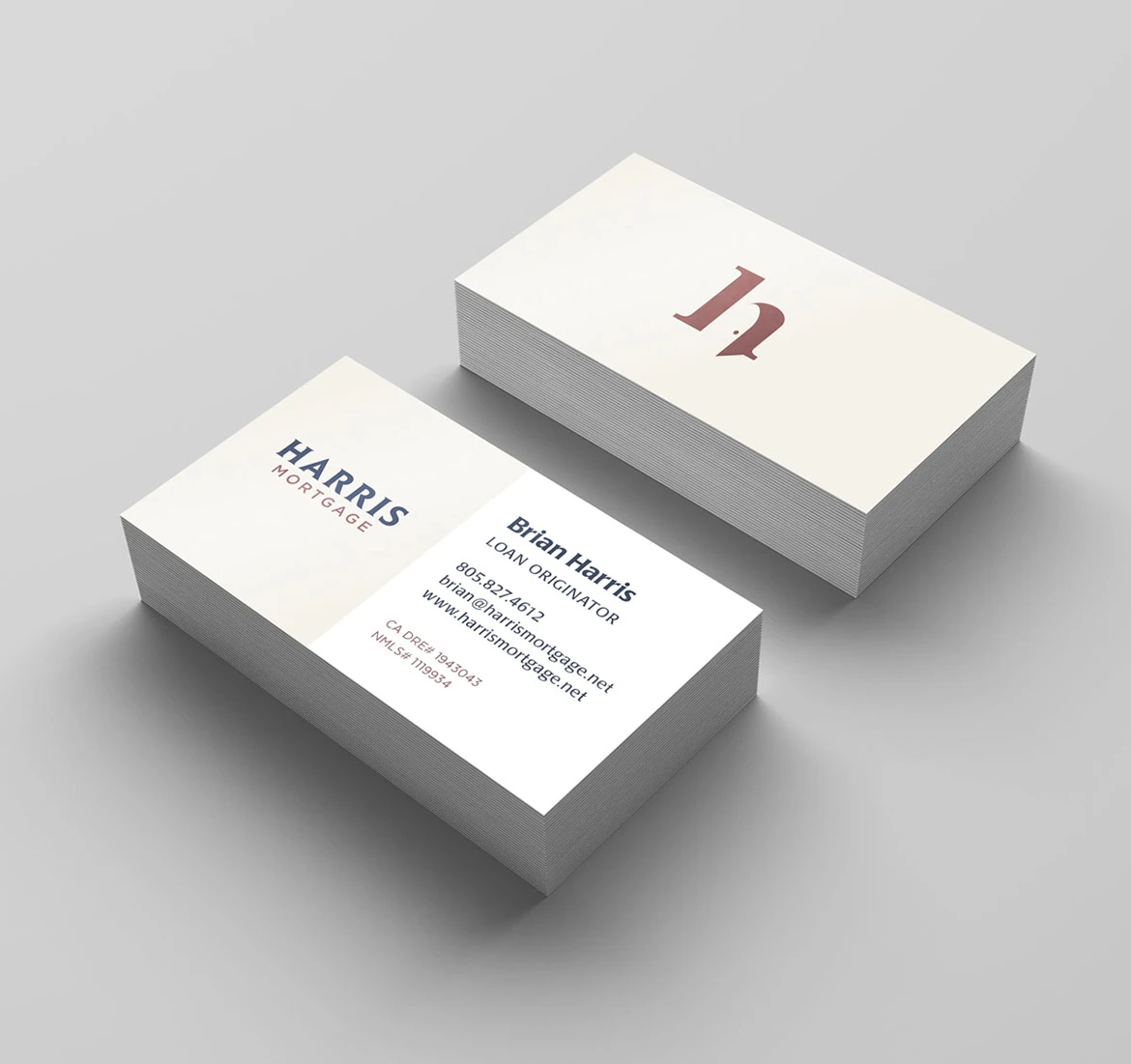 Harris Mortgage business cards