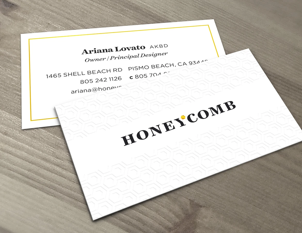 Honeycomb business cards