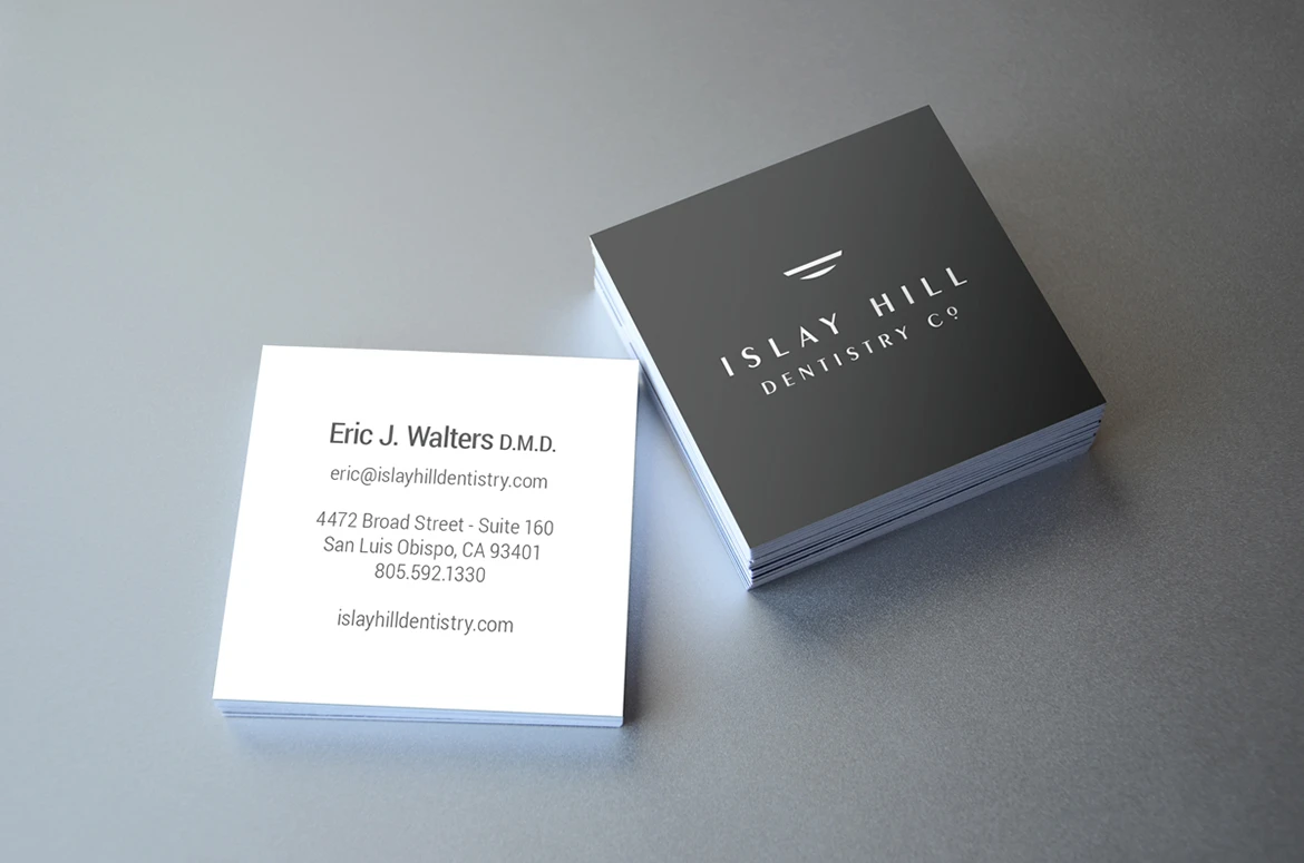 Islay Hill Dentistry Company business cards