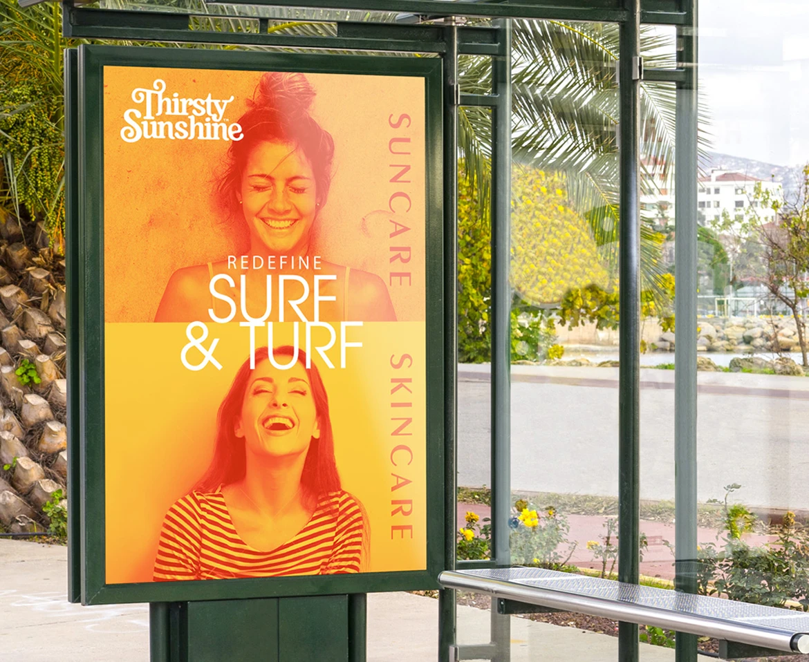 Thirsty Sunshine busstop poster